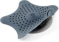 Umbra Starfish Hair Catcher, Fun Drain Cover Fits Most Standard Tub and Shower Drains, 6" Diameter, Slate Blue