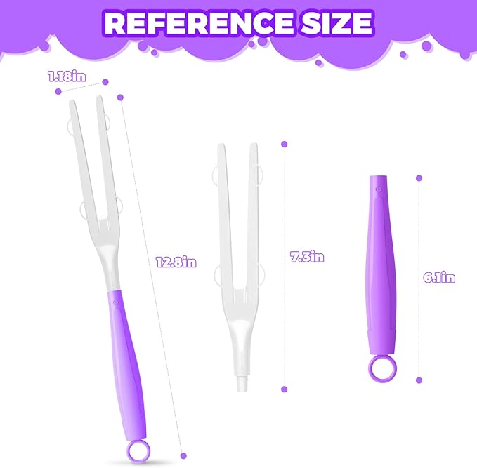 3PCS Duster Refills Folding Handles Set Compatible with Swiffer Dusters,Disposable Static Dust Removal Brush Handle for Dusting Electronics,Furniture,Blinds,Ceiling Fans (3, Purple)