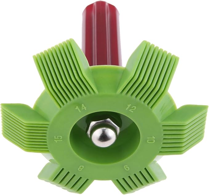 Fin Straightener Comb Air Conditioner Fin Comb Radiator Condenser AC Cleaner Repair Tool Air Conditioning Brush Accessory for Cleaning Car Automotive Refrigeration Radiator Evaporator 2Pcs