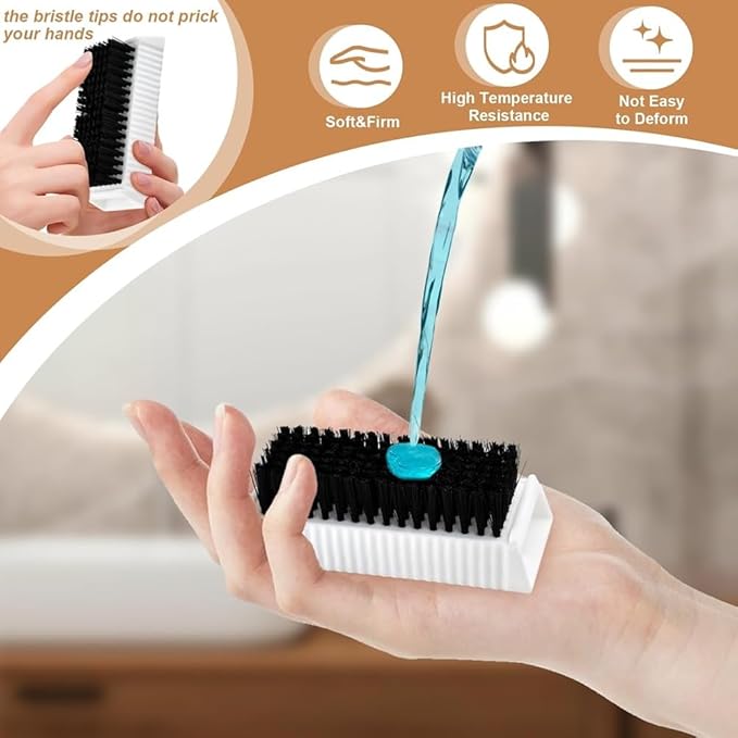 2PCS Nail Brush Surgical Scrub Brushes Two-Sided Stiff Hand and Nail Brush Non-Disposable Sterile Hand Scrubber with Nail Cleaner Hand and Nail Cleaning Brush Fingernail Brushes Nail Scrub Brushes