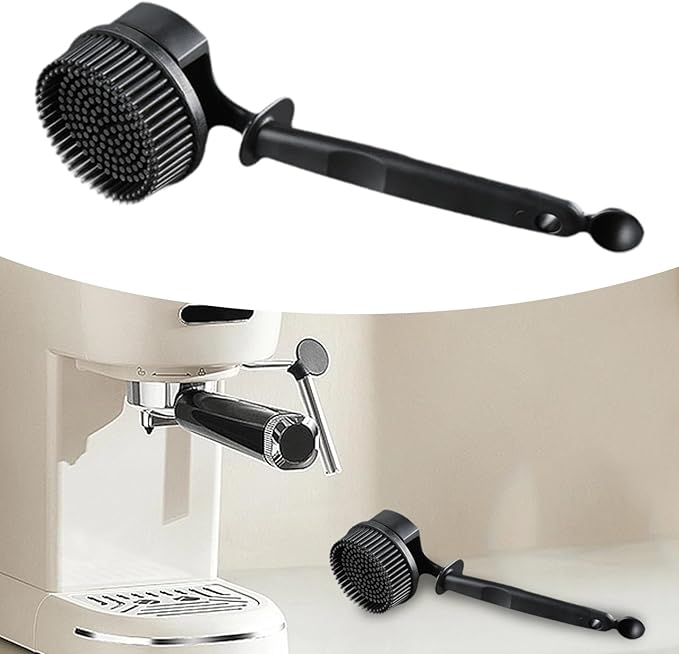 Silicon Coffee Machine Cleaning Brush Professional Design for 360° Cleaning of Espresso Group Head Detachable Silicon Bristles for 51MM Grouphead