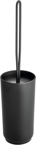 iDesign Austin Toilet Bowl Brush and Holder Set - Matte Black