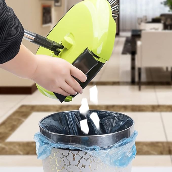 Hand Push Sweeper, Manual Sweeper, Carpet Sweeper, Multifunction Manual Hand-Push Sweeping Machine, 360 Degree Rotating Floor Mop for Office Home Living Room