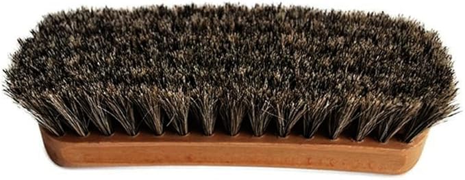 6" Mongolian Horsehair Shine Brush with Wood Handle (1 Pack, [6" Long] Horsehair Brush)