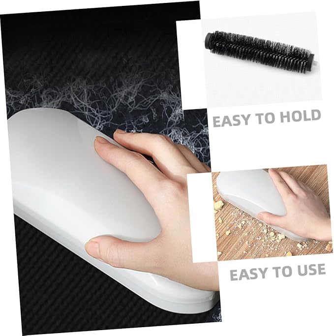 Cabilock 4pcs High Efficiency Crumb Cleaning Device Rolling Crumb Sweeper Handheld for Hair and Lint Removal