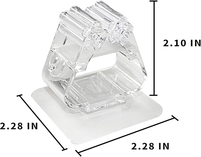 4Pcs Clear Fishing Rod Holder. Mounted Fishing Pole Holder, Wall-Mounted Multi-Purpose Functions, No Need to Drill Fishing Rod Rack, Can Hold any Type of Fishing Rod, Fishing Rod Holders