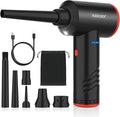 Compressed Air Duster 6000mAh Battery - Electric Air Duster Addcolor AD-38 Keyboard Cleaner for Office-3 Adjustable Wind Speeds with LED Light, Cordless & Reusable Canned Air Duster for Computers