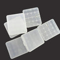Gocomcom Honbay Battery Storage Case/Box/Organizer/Holder for 4 18650 Batteries or 8 CR123A Battery, Pack of 6 (White)