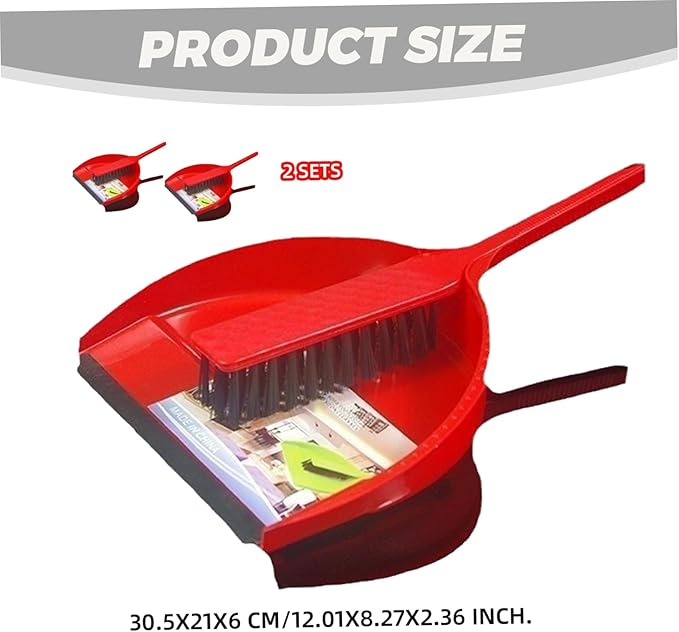 Dust Pan And Brush, Dustpan and Brush Sets, 2 Sets Plastic Mini Dustpan and, Easy Sweep for Kitchen, Office, Bathroom