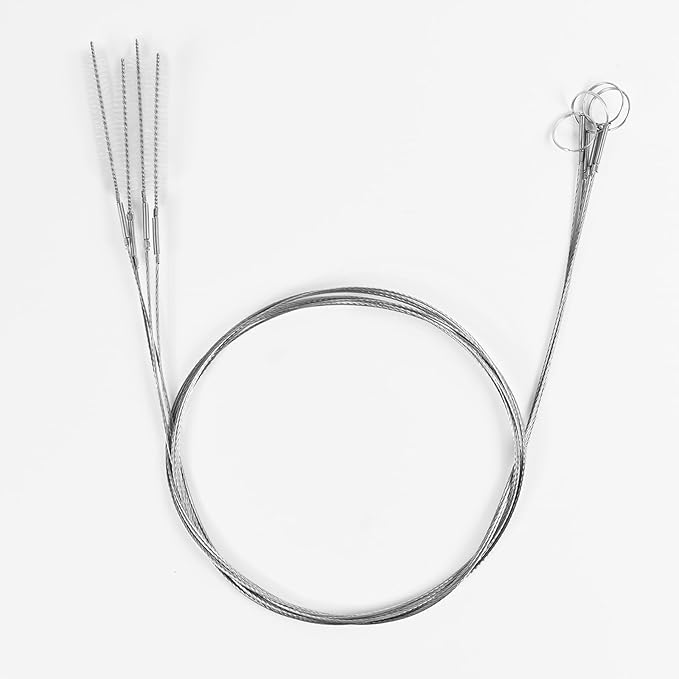 60 Inches Extra Long Straw Cleaner Brush - White Pipe Cleaners for Kegerator, Feeding Tube, Siphon Hose, Sunroof Drain, Refrigerator Drain and Water Pipes - 4PCS (White)