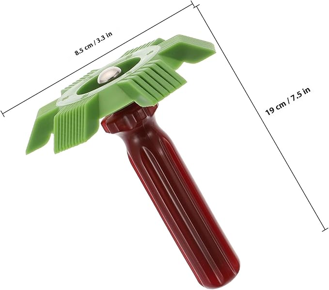 Luxshiny Radiator Cleaning Brush Set 2pcs Stainless Steel and Plastic Fin Combs for Air Conditioner Condenser Evaporator Coil Maintenance and Repair Tool