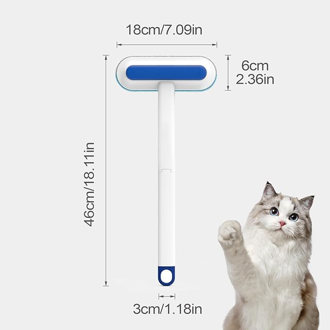 Pet Hair Removal Brush for Clothes,Electrostatic Cat Grooming Tool,Window Screen Cleaning Brush - for Dog Owners Office Car Clothes Bedding Sheets Carpets Sofas Apartment Mattress