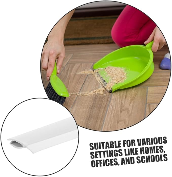 PRETYZOOM 2pcs Rubber Dustpan Lip Replacement Strips for Cleaning Versatile Edge for Homes Offices and Schools Easy Installation and Long-Lasting Performance