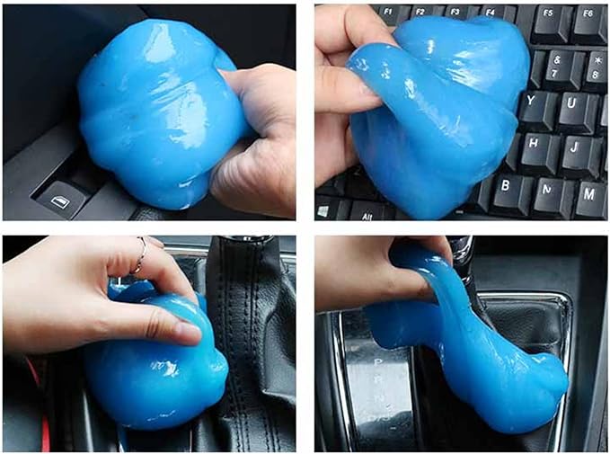 Tyenaza Dust Clean Clay, Keyboard Cleaning Gel Universal Dust Keyboard Cleaner for Car Laptop Keyboard Air Vents 5.6oz