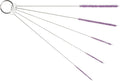 10" Tube Cleaning Brush Set, 5 Pack Small, Extra Long Nylon Straw Brushes with Flexible Handles for Bottles, Cleaning Straws, Pipe Cleaners, Keyboard, Glass, Guns, Detailing and Deep Cleaning, Purple