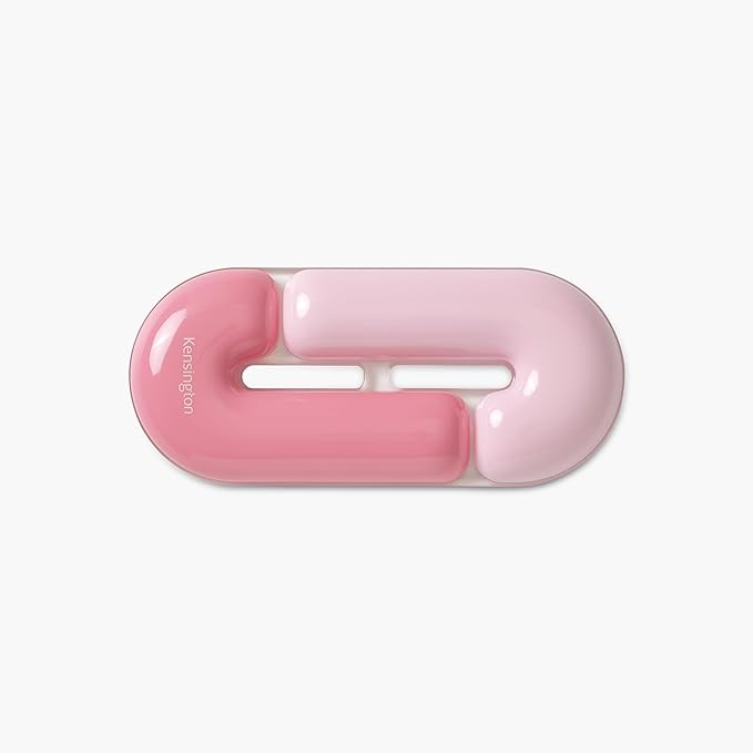 Kensington Gel Mouse Wrist Rest Support Cushion for Mice & Trackballs, Duo Gel Ergonomic Mouse Wrist Support for Pain Relief, Comfortable Non-Skid, Loop Pink 7.4" x 3.27" x 0.7" K62828WW