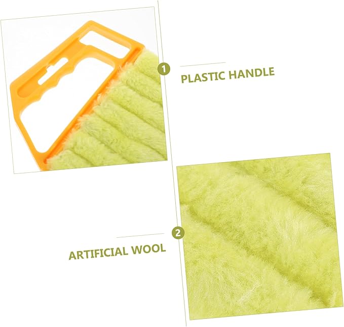2pcs Blinds Cleaning Brush for Window and Home Use Versatile Pulley Brush for Blinds Lightweight and Reusable for Shutters Air Conditioners and More