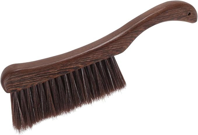 Wooden Cleaning Brush with Thick Ergonomic Handle for Efficient Dust Removal from Mattresses and Furniture Durable Design for Home Use