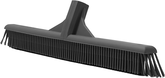 Superio Silicone Broom Head – Carpet Rake & Rubber Broom for Pet Hair on Carpet & Hardwood Floors, Slim Design for Floor Cleaning – Head Only
