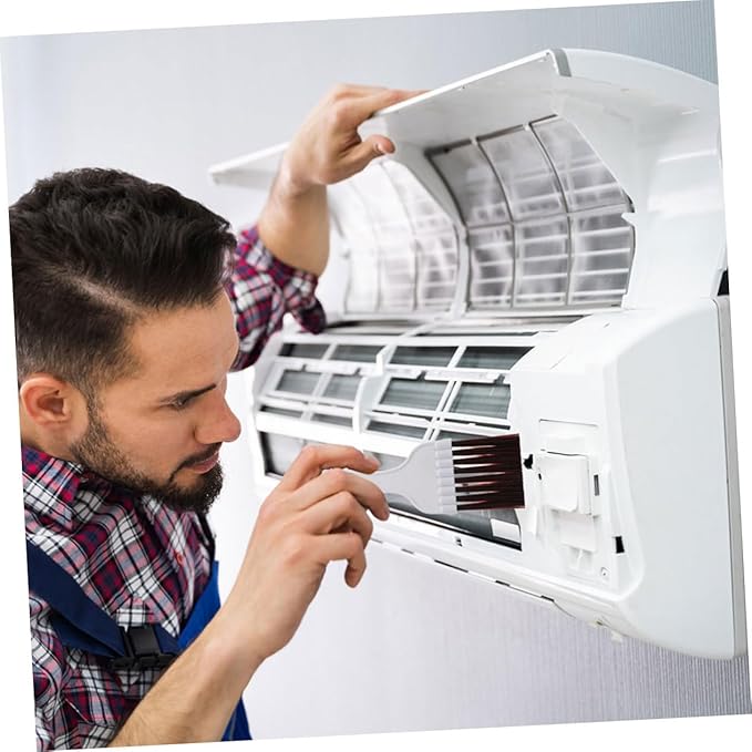 Cabilock 4sets Radiator Fin Comb Cleaning Tools for Air Conditioner Condenser Refrigerator Maintenance Includes Brushes Combs for Efficient Coil Cleaning