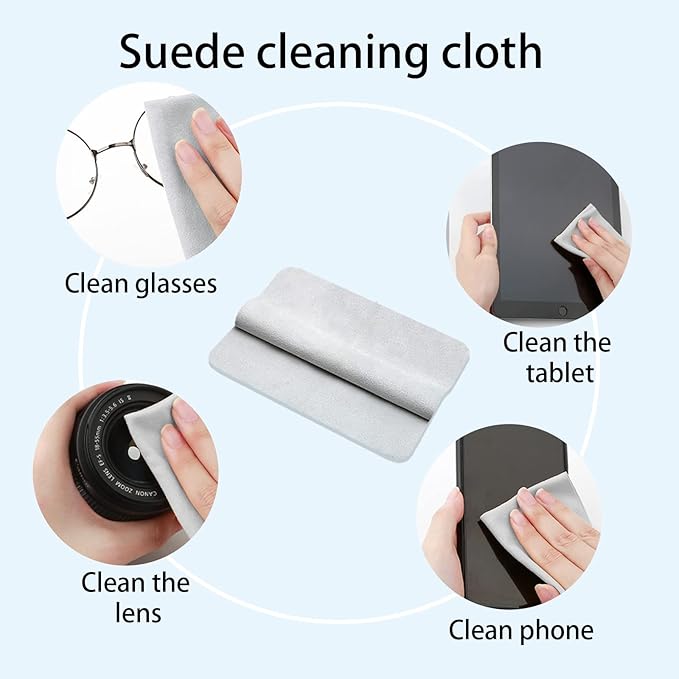 7 in 1 Electronic Cleaner kit - Keyboard Cleaner, Keyboard Cleaning Kit, Laptop Cleaner with Brush, Electronic Cleaner for Laptop/Phone/Computer/Screen (Give Away a Flannel Cloth) Blue