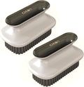 2 Pack Shoe Brush,Shower Cleaning Brush,Scrub BrushComfort Grip,Ideal for Cleaning Bathroom, Shower, Kitchen Bristle Brush (Grey Clothes Brush)