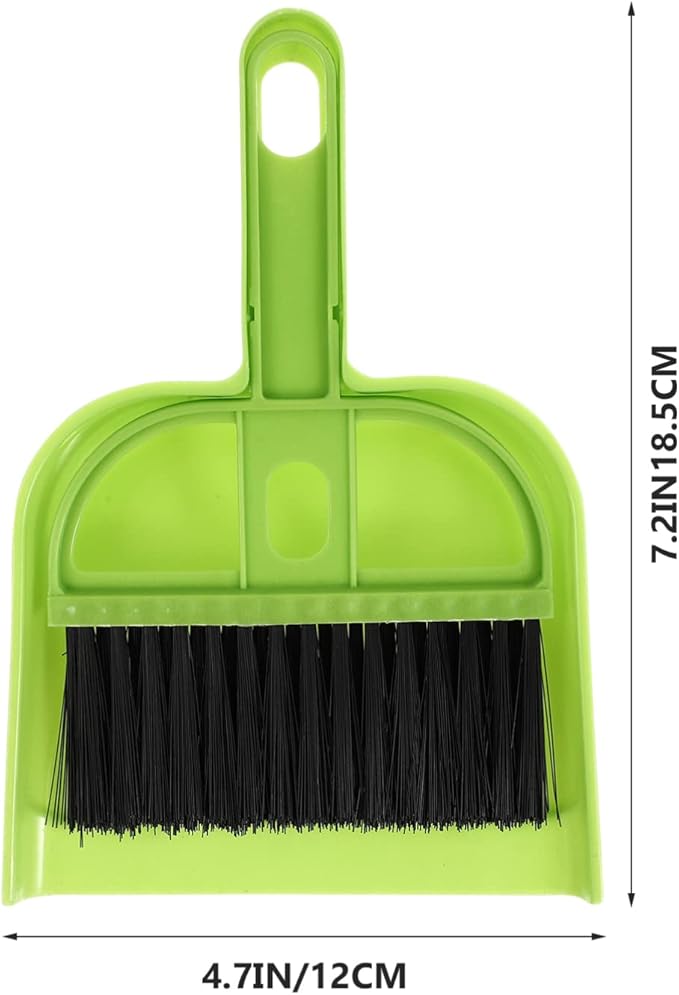 6 Sets Broom Dustpan Set Small Mini Handheld Dust pan with Cleaning Brush Combo Portable Compact Mini Whisk for Cleaning Desk Housekeeping Office Kitchen Pet Nest