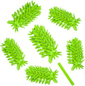 Microfiber Duster for Cleaning,6 Pcs Hand Washable Dusters with 11" to 29.5" Reachable Pole,Small Dusters for Cleaning Office Car Computer Furniture Sofa Ceiling Fan (Green)