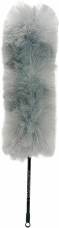 Kitchen + Home Large Static Duster - 27" Synthetic Feather Duster - Silver