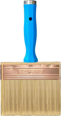 Deck Stain Brush, 5 Inch Deck Paint Brush with Threaded Handle for Extension Pole, Wide Large Brushes for Staining Wood, Fence, Walls, Lime Wash Paint Brush