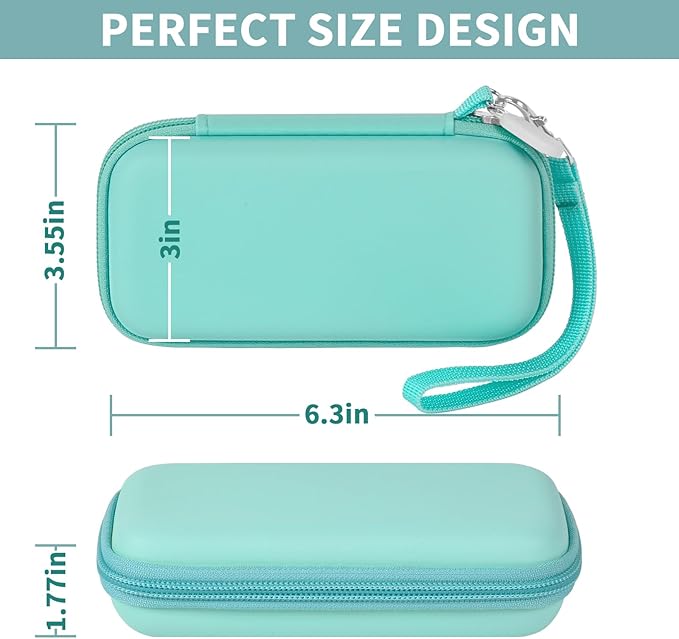casmilee Case for Anker Magnetic Battery 10,000mAh Foldable Wireless Portable Charger, 633/622/621/321 5,000mAh Power Bank (MagGo) Holder, Storage for Baseus Power Delivery -Case Only (Green, Medium)