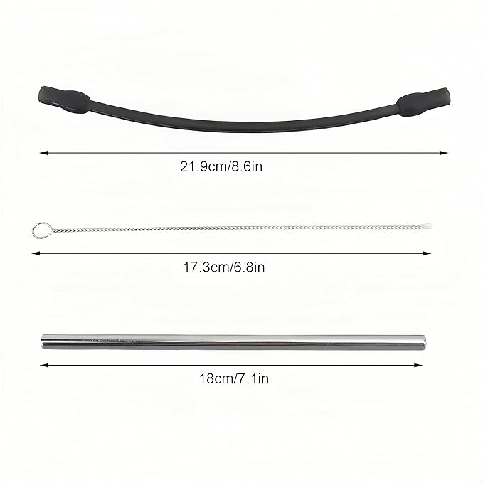 Coffee Machine Replacement Milk Tube: Compatible with Bosch and Siemens Coffee Machines, Stainless Steel Silicon Milk Hose with Cleaning Brush Frother Accessories
