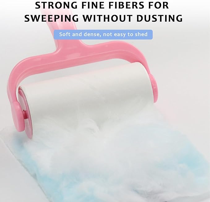 20PCS Disposable Duster Refills, Heavy Duty Static Feather Duster Replacement with 2 Handle, Multi-Surface Efficient Dusting Refill Kit for Cleaning Furniture Electronics