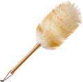 Dusters for Cleaning 20in Static Fluffy Lambswool Duster with Wood Handle Bendable Washable Cleaning Tools for Ceiling Fan, Window, Computer, Shelves Wool Duster