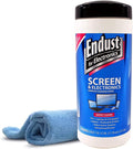 Endust For Electronics Screen & Surface Cleaning Wipes, For Tablet, E-Reader, Computer Monitor, Laptop, Phone, or TV; Pre-Moistened, Alcohol & Ammonia Free, 70 Wipes and A Microfiber Towel