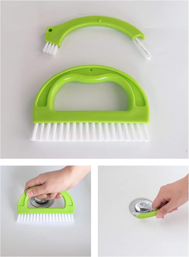 Shower Track Cleaner,Window Track Cleaning Brushes Window,Sliding Door Track Cleaning Brush, Tile Lines Brush, Kitchen Cleaning Brushes-3PACKS