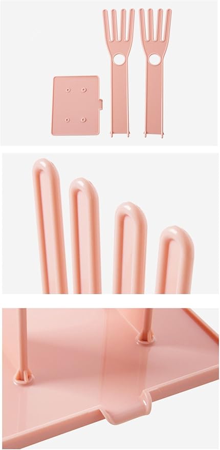 2 Pieces Kitchen Rubber Gloves Racks Drain Towel Storage Holders Home Cleaning Tool Drying Rack Sink Accessories