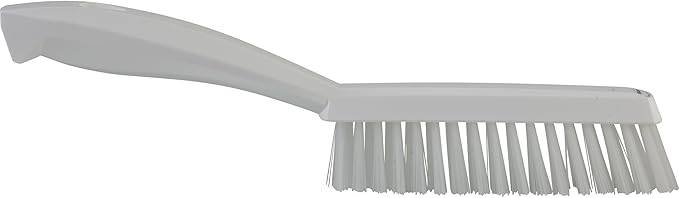 Vikan 41955 Brush,Narrow Hand,Stiff,11" x .75",PP/PBT,White