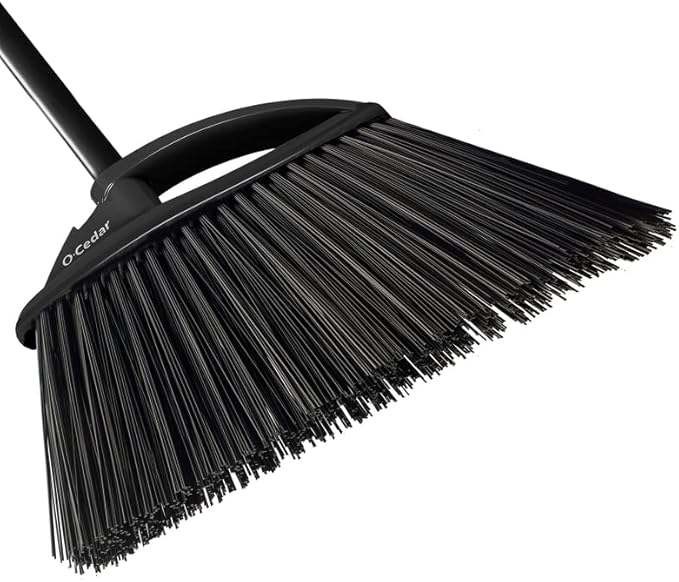 O-Cedar Angle Broom 157950 Outdoor Power Angle Broom, Assorted Colors (pack of 4)
