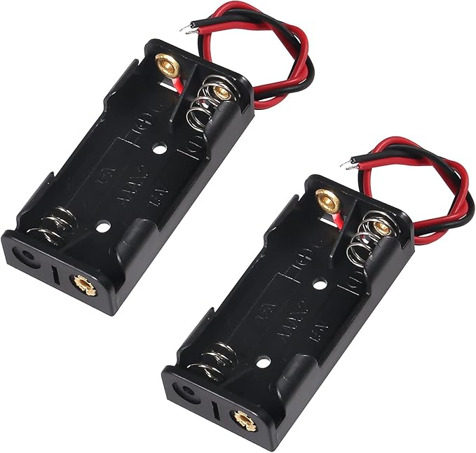 DIANN 8pcs AAA Battery Holder 2pcs AAA Battery Holder 1 Slot 2pcs 2 AAA Battery Holder 2pcs 3 AAA Battery Holder with Wires 2pcs 4 AAA Battery Holder Case