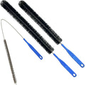 Flexible Cleaning Tool,Bendable Sewer Drain Brush, Long Pipe Cleaner for Home Kitchen Sink, Shower and Tub Hair Clogs