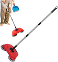 No Power Sweeper Manual Hardwood Floor Carpet Cleaning Tool | Extendable Handle Broom Mop for Laminate Tile Surfaces
