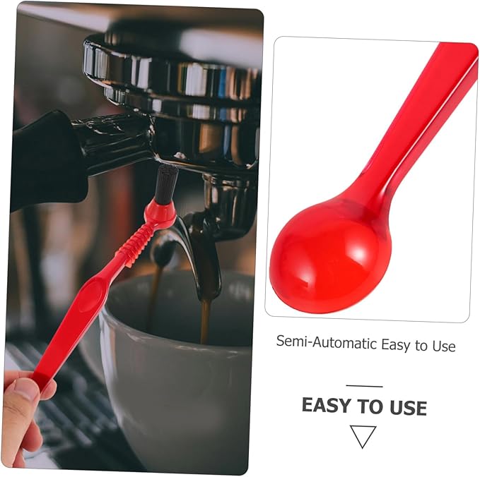 POPETPOP 2Pcs Coffee Machine Cleaning Brush Powder Brushes for Efficient Manual Cleaning Compact Design for Tight Spaces Gentle Surfaces Accessories