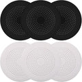 6-Pack Drain Hair Catcher Durable Silicone Hair Stopper Shower Drain Covers Easy to Install and Clean Suit for Bathroom Bathtub and Kitchen