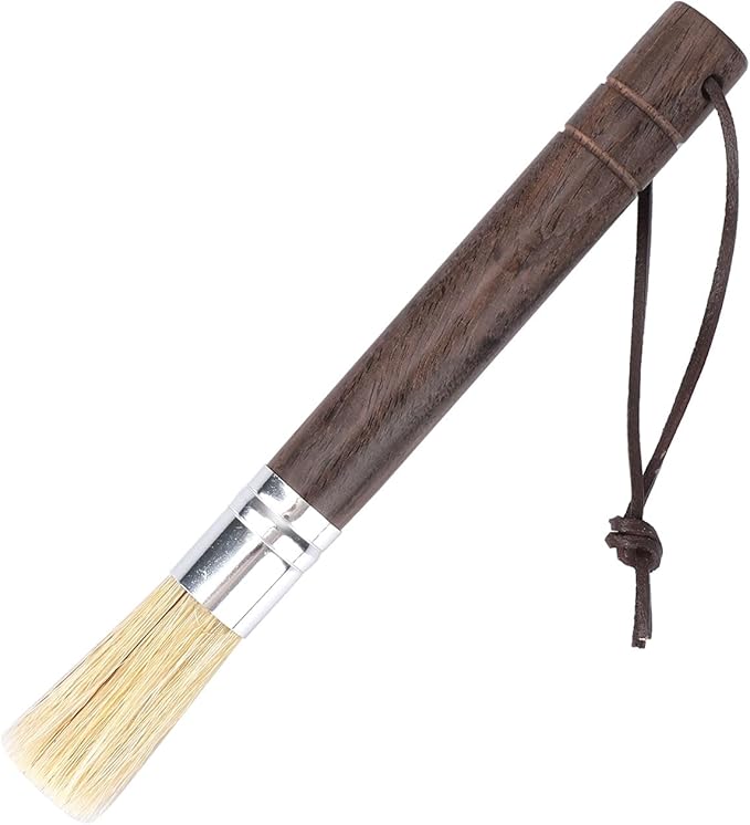 Coffee Grinder Cleaning Brush, Espresso Brush Cleaner with Wooden Handle Natural Bristles Espresso Machine Cleaner Tool for Home Kitchen Coffee Maker Portafilter Accessories