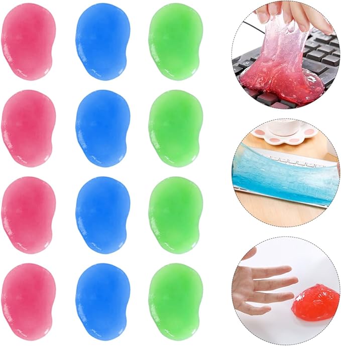 20pcs Detailing Cleaning Gel Keyboard Cleaning Mud Computer Dust Remover Supply
