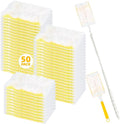 Heavy Duty Dusters Refills, Disposable Dusters Kit Compatible with Swiffer Handles, Multisurface Dusters+1 Extended Handle +1 Handle (Yellow, 180°)
