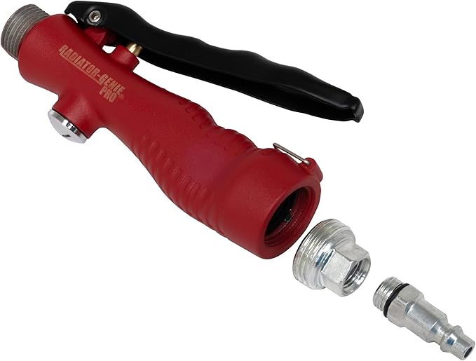 Lisle 88800 Radiator Genie Pro Interchangeable Heavy-Duty Air and Water Cleaning Wands for Radiators and Other Hard-To-Reach Places
