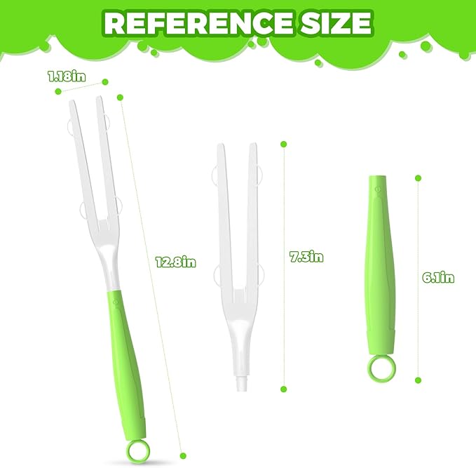 3PCS Duster Refills Folding Handles Set Compatible with Swiffer Dusters,Disposable Static Dust Removal Brush Handle for Dusting Electronics,Furniture,Blinds,Ceiling Fans (3, Green)