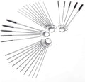 Carb Carburetor Cleaner Cleaning Brushes Kit, Small Wire Brush - 20 Needles + 10 Brushes
